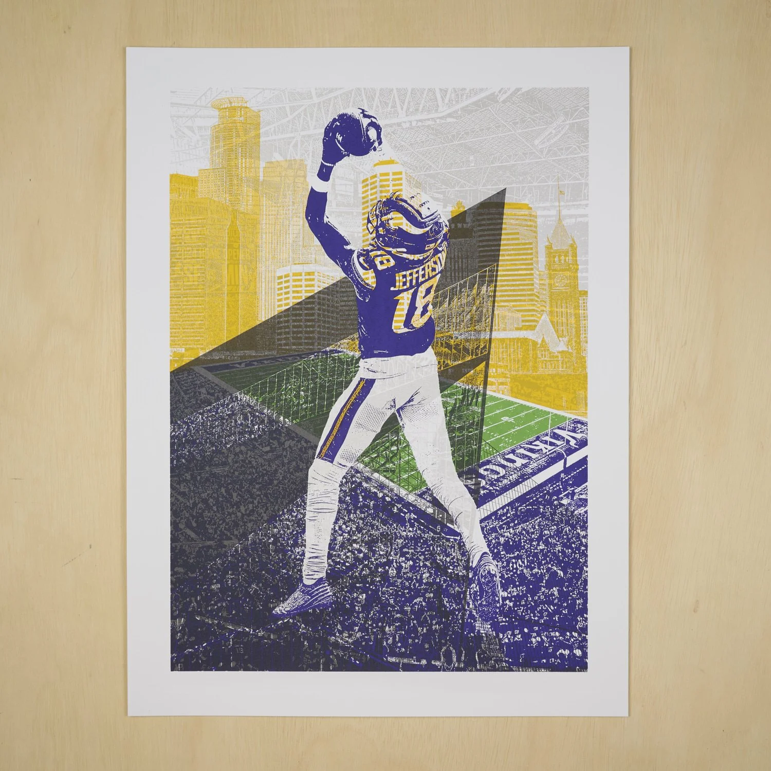 Minnesota Vikings Justin Jefferson Poster — Dogfish Media Screen